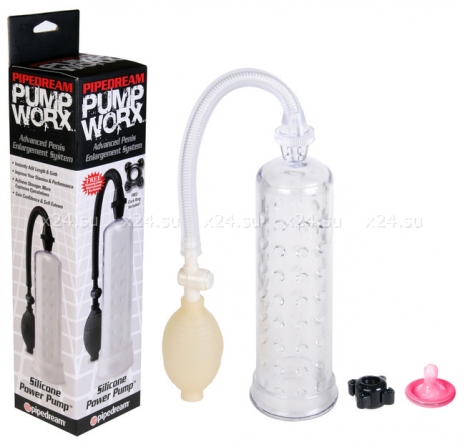 Вакуумная помпа для мужчин с насадкой Silicone Power Pump