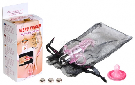 Клиторальный массажер с креплением на пальцах Vibro Finger Vibrator (10 режимов)