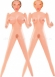 Две куколки для любви с реалистичной вагиной и анусом Slutty Sisters1