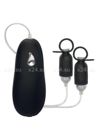 Силиконовые вибро-зажимы для сосков Silicone Vibrating Nipple Pleasurizers (2 скорости)