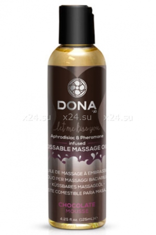 Вкусовое массажное масло DONA Kissable Massage Oil Chocolate Mousse 110 мл