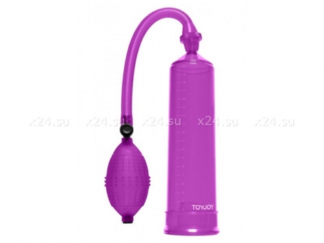 Фиолетовая вакуумная помпа с грушей Power Pump
