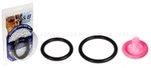 Два силиконовых эрекционных кольца Silicone Cock Ring Set