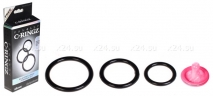 Три эрекционных кольца Silicone 3-Ring Stamina Set
