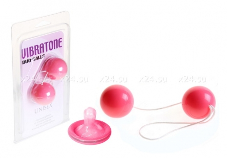 Вагинальные шарики Vibrotone Duo Balls розовый