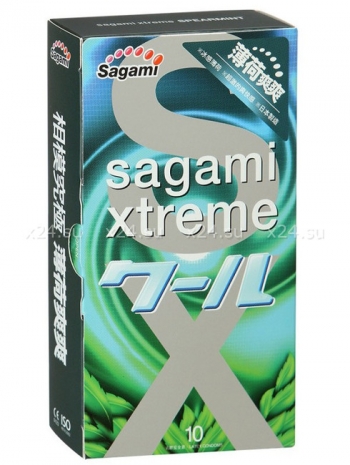 Презервативы ультратонкие Sagami Xtreme Mint 10 (10 шт.)
