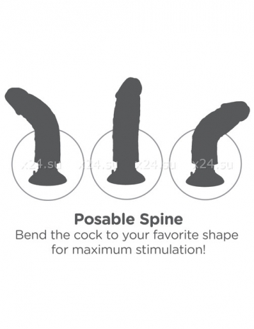 Гнущийся реалистик с вибрацией 7'' Vibrating Cock