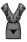 Чёрное прозрачное мини-платье Merossa Chemise SM