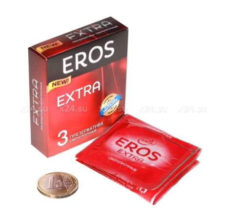 Сверхпрочные презервативы EROS Extra ( 3 шт.)
