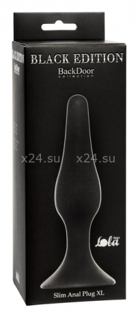 Большая анальная пробка на присоске Slim Anal Plug XL