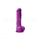 Силиконовый фиолетовый фаллос на присоске Colours Pleasures 5''0