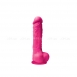 Силиконовый розовый фаллос на присоске Colours Pleasures 5''0