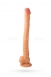 Длинный гибкий рельефный фаллос на присоске Real Stick 13,6''0