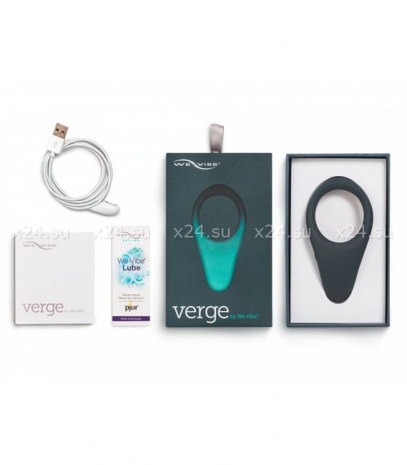Перезаряжаемое водонепроницаемое вибрирующее кольцо на пенис и мошонку Verge We-Vibe (10 режимов, синхронизируется со смартфоном)