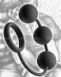 Тяжелые анальные шарики с эрекционным кольцом Tom of Finland2