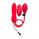 Красный надувной вибратор OUCH! INFLATABLE VIBRATING SILICONE TWIST (10 режимов)0