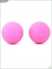Металлические шарики с гладким розовым силиконовым покрытием MAIA SILICON BALL SB12