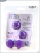 Металлические шарики с  фиолетовым текстурированным силиконовым покрытием MAIA SILICON BALL SB31