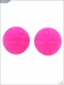 Металлические шарики с розовым текстурированным силиконовым покрытием MAIA SILICON BALL SB30