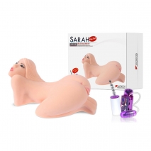 Реалистичная небольшая куколка с анатомическими изгибами и вибрацией Sarah (3 отверстия)