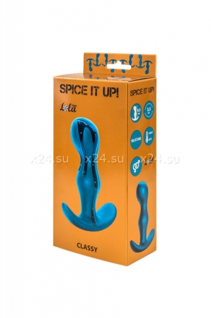 Анальная пробка для ношения Spice it up Classy Aquamarine