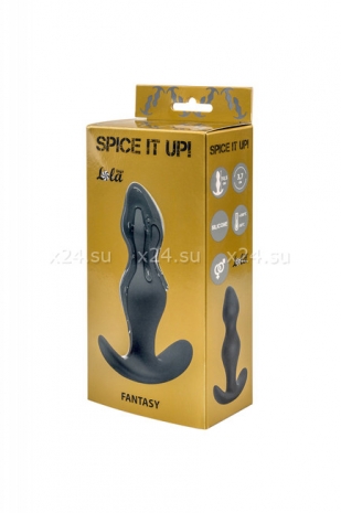 Фигурная анальная пробочка для ношения Spice it up Fantasy Dark Grey