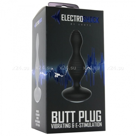 Анальная пробка с электростимуляцией E-Stimulation Vibrating Buttplug(10 режимов вибрации,5 режимов электростимуляции)