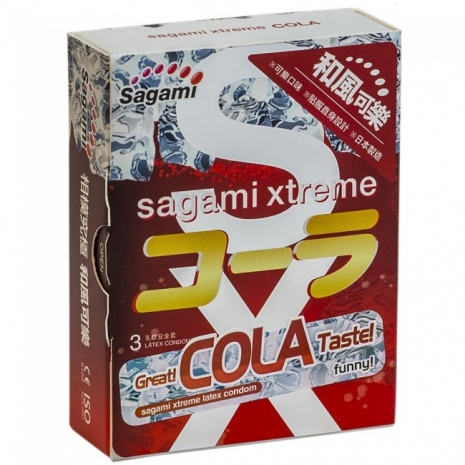 Презервативы Sagami Xtreme Cola 3 (аромат Кола)