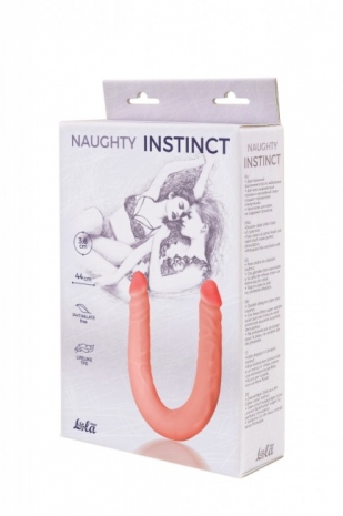 Двусторонний фаллоимитатор Naughty Instinct