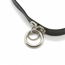 Кожаный чокер с кольцами Bijoux Pour Toi