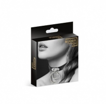 Кожаный чокер с кольцами Bijoux Pour Toi