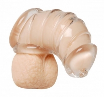 Насадка на пенис для ограничения эрекции с отверстием для мошонки и уретры DETAINED Soft Body Chastity Cage