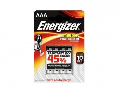 Набор из 4-х батареек Energizer (тип AAA)