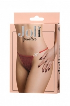 Трусики красные с сердечком из страз Joli Jamie, OneSize
