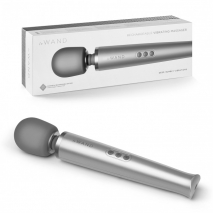 Мощный серебристый беспроводной массажер Le Wand (20 режимов, 10 скоростей)