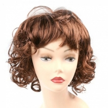 Парик с кудряшками Шатенка