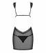 Коротенькая облегающая сорочка с кружевом и вырезами Swanita Chemise SM5