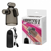 Стимулирующая вибро-насадка на пенис для мастурбации Vibrating I Crystal Cap