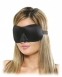 Черная маска на глаза с выемкой для носа Deluxe Fantasy Love Mask0