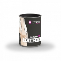 Компактный мастурбатор с рельефом внутри Mystim MasturbaTIN Ribbed Rita