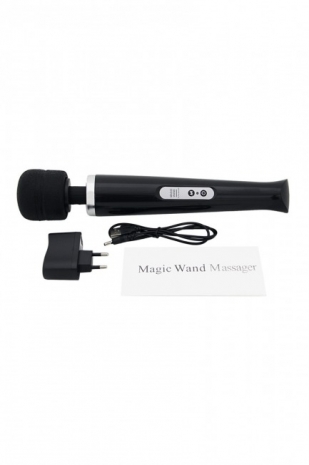 Черный беспроводной вибромассажер Hitachi Magic Wand Massager (10 режимов)
