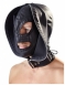 Маска-шлем с ошейником и молнией для полной сенсорной депривации Double Mask by fetish collection1
