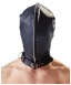 Маска-шлем с ошейником и молнией для полной сенсорной депривации Double Mask by fetish collection3