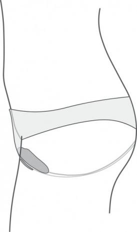 Перезаряжаемый клиторальный вибратор для ношения MOXIE by We-Vibe (синхронизируется со смартфоном)