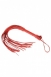 Красная плеть с кожаной рукояткой и замшевыми лентами1