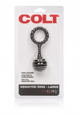 Эрекционное кольцо с утяжелителем Colt Weighted Ring - Large