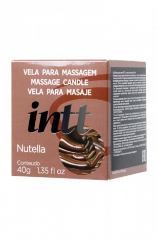 Массажная свеча для поцелуев INTT Nutella с ароматом Нутеллы (30 мл)