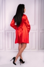 Красный атласный комплект Jacqueline SM