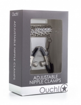 Зажимы на соски с регулировкой и цепью серии OUCH! Adjustable Nipple Clamps