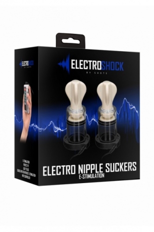Помпы для сосков с электростимуляцией Electro Nipple Suckers - Transparent